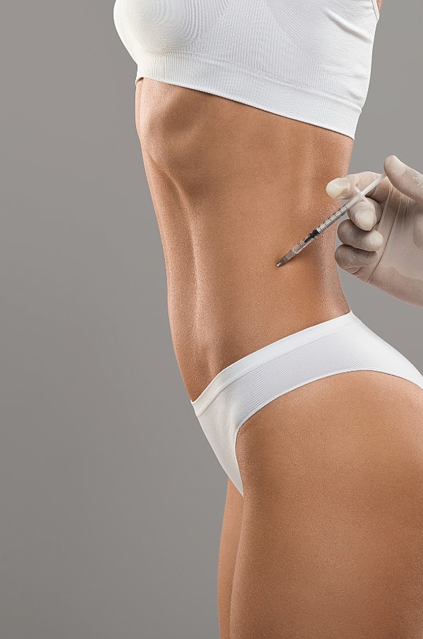 woman receiving injection