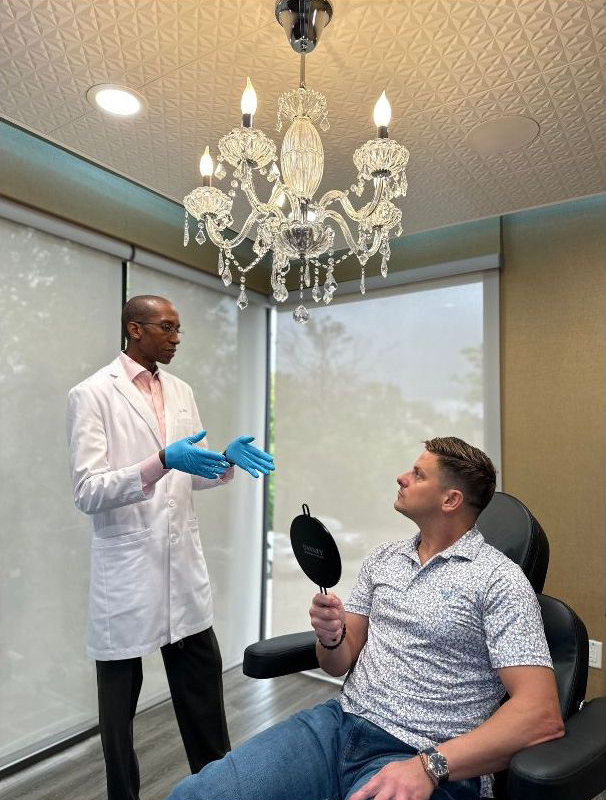 patient meeting with Dr. Bullocks